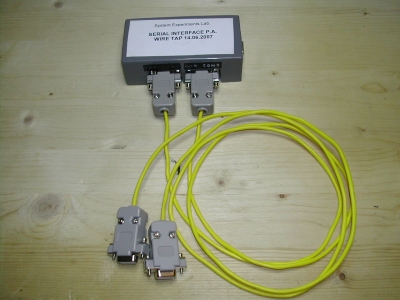 Wire tap for serial protocol analyzer.